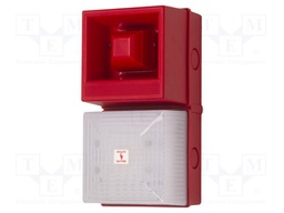 Signaller: lighting-sound; 230VAC; siren,flashing light; LED