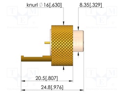Test plug; HFS-821; 21.8mm; test needles; 100Ω; plug