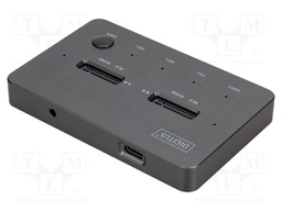 Docking station; USB 3.2 Gen 2; black; Support: M.2 NVMe SSD