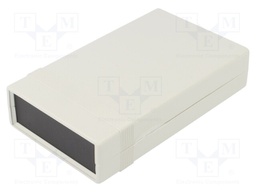 Enclosure: with panel; 1598; X: 94mm; Y: 157mm; Z: 36mm; ABS; grey