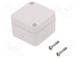 Enclosure: multipurpose; X: 50mm; Y: 52mm; Z: 35mm; ABS; light grey