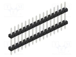 Connector: pin strips; pin header; male; PIN: 16; 2mm; THT; 1x16