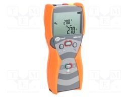 Meter: grounding resistance; LCD,with a backlit; 0÷9999Ω; IP67