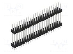 Connector: pin strips; pin header; male; PIN: 42; 2.54mm; THT; 2x21
