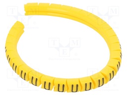 Markers for cables and wires; Label symbol: U; 1.3÷3mm; PVC; PA