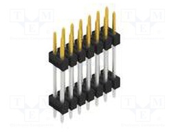 Connector: pin strips; pin header; male; PIN: 14; 2.54mm; THT; 2x7