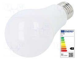 LED lamp; warm white; E27; 220/240VAC; 1055lm; 11W; 200°; CRImin: 80
