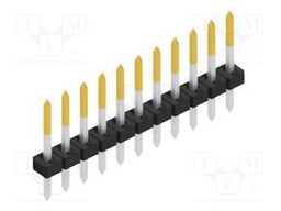 Connector: pin strips; pin header; male; PIN: 11; 2mm; THT; 1x11