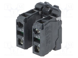 Contact block; 22mm; Harmony XB5; -25÷70°C; IP20; Contacts: NO x2
