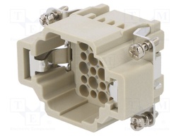 Connector: HDC; contact insert; male; DDD; PIN: 24; 24+PE; size D6B