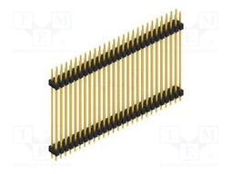 Connector: pin strips; pin header; male; PIN: 54; 2.54mm; THT; 2x27