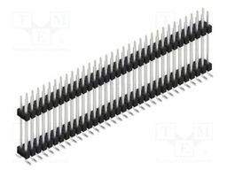 Connector: pin strips; pin header; male; PIN: 66; 2.54mm; SMT; 2x33