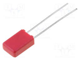 Capacitor: polypropylene; 330pF; 2.5mm; ±5%; 2.5x7x4.6mm; 400VDC