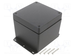 Enclosure: multipurpose; X: 121mm; Y: 121mm; Z: 102mm; 1550Z; black