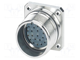 Connector: M27; socket; PIN: 28; female; IP67; HC; soldering; 48V; 8A