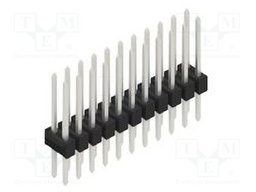 Connector: pin strips; pin header; male; PIN: 22; 2.54mm; THT; 2x11