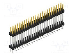 Connector: pin strips; pin header; male; PIN: 46; 2.54mm; SMT; 2x23