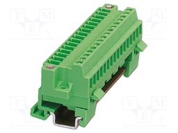 DIN rail connector, nominal cross section: 1.5 mm?, color: g