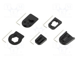 Display holder; black; push-in
