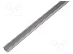 Profiles for LED modules; transparent; oval; L: 2m; aluminium