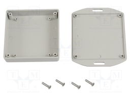 Enclosure: multipurpose; X: 80mm; Y: 80mm; Z: 20mm; with fixing lugs