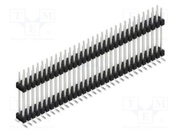 Connector: pin strips; pin header; male; PIN: 62; 2.54mm; SMT; 2x31