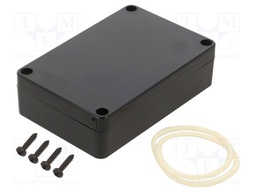 Enclosure: multipurpose; X: 60mm; Y: 90mm; Z: 25mm; ABS; black; IP65