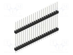 Connector: pin strips; pin header; male; PIN: 22; 2.54mm; THT; 1x22