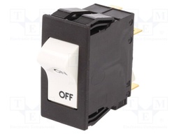 Circuit breaker; Urated: 240VAC; 60VDC; 20A; DPST; Poles: 2; SNAP-IN