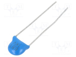 Capacitor: ceramic; 680pF; 1kV; Y5P; ±10%; THT; 5mm