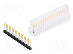 Connector: pin strips; pin header; male; PIN: 18; 2.54mm; SMT; 1x18