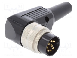 Connector: M16; male; for cable; IP40; plug; soldering; 60V; PIN: 8