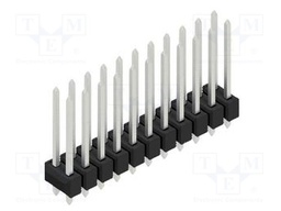 Connector: pin strips; pin header; male; PIN: 22; 2.54mm; THT; 2x11