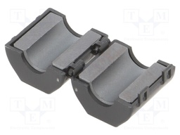 Core: ferrite; on round cable; Core mat: Ni-Zn ferromagnetic