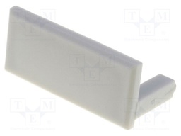 Cap for LED profiles; Application: HR-ALU