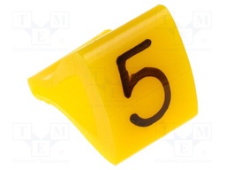 Markers for cables and wires; Label symbol: 5; 1.7÷3.5mm; H: 7mm