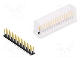 Connector: pin strips; pin header; male; PIN: 38; 2mm; SMT; 2x19