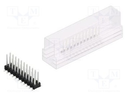 Connector: pin strips; pin header; male; PIN: 22; 2.54mm; SMT; 2x11
