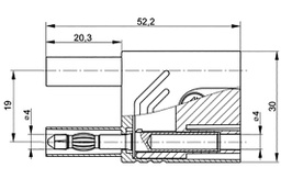 Connector: 4mm banana; stackable safety shunt; 32A; 1kVAC; 1kVDC