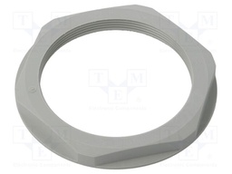 Nut; M63; halogen free; polyamide; UL94V-0; 75mm; grey; -20÷100°C