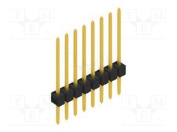 Connector: pin strips; pin header; male; PIN: 8; 2.54mm; THT; 1x8
