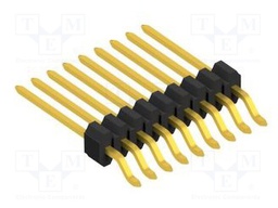 Connector: pin strips; pin header; male; PIN: 9; 1.27mm; SMT; 1x9