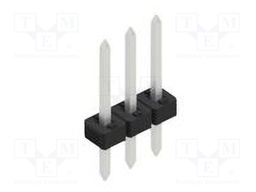 Connector: pin strips; pin header; male; PIN: 3; 2mm; THT; 1x3; 100V