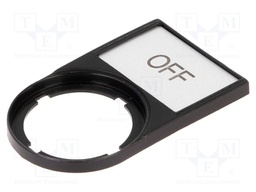 Bezel with description label; RMQ-Titan; 30x50mm