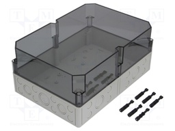 Enclosure: multipurpose; X: 254mm; Y: 361mm; Z: 165mm; TK PS; grey