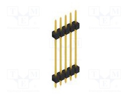 Connector: pin strips; pin header; male; PIN: 5; 2.54mm; THT; 1x5