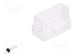 Connector: pin strips; pin header; male; PIN: 2; 1.27mm; SMT; 1x2