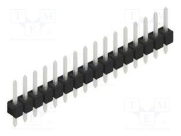 Connector: pin strips; pin header; male; PIN: 16; 2.54mm; THT; 1x16