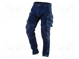 Dungarees; Size: XXXL; blue; DENIM; 390g/m2