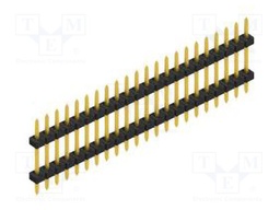 Connector: pin strips; pin header; male; PIN: 22; 2mm; THT; 1x22